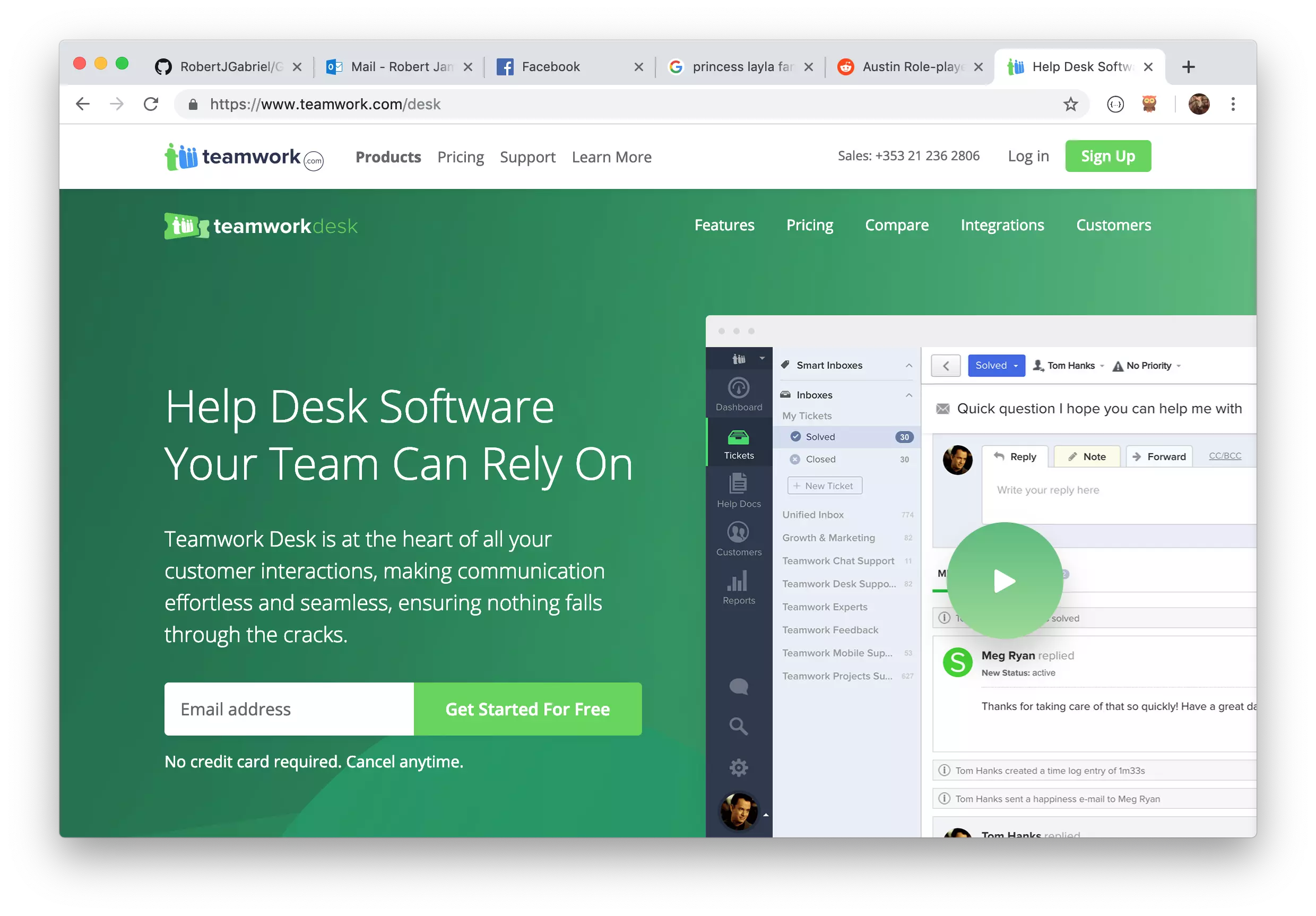 Teamwork Desk logo - Our suite of products works together so you can track every detail without leaving your Teamwork....