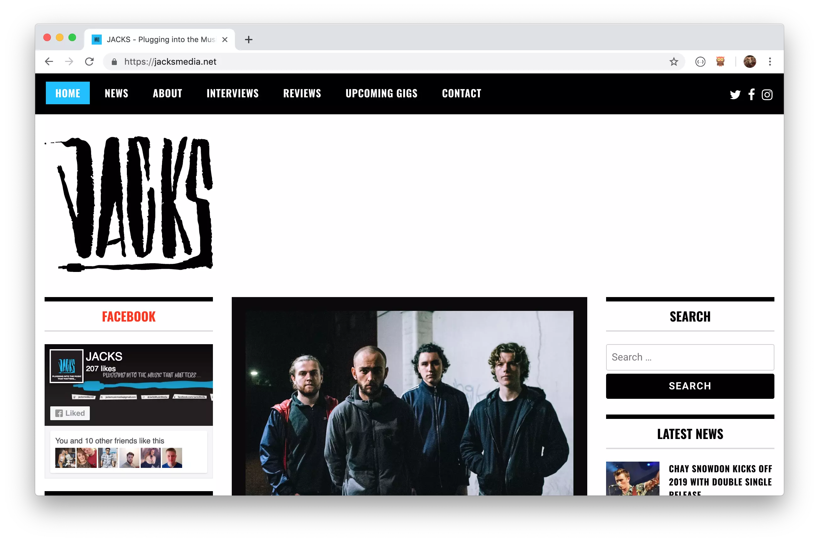 Jacksmedia.net logo - Welcome to JACKS, a webzine providing the latest on live music in Liverpool. Stay updated on the ...